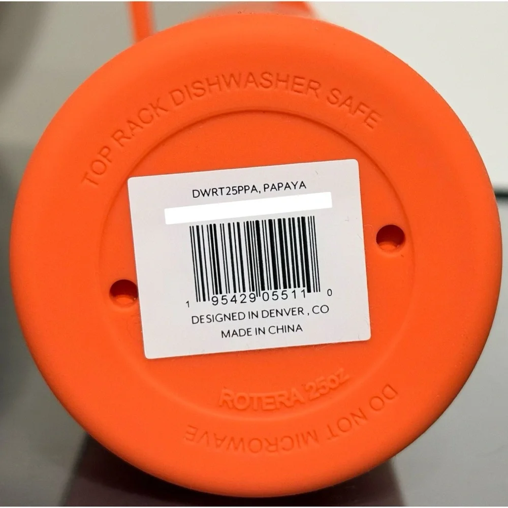 BruMate Rotera 25oz‎ Water Bottle, PAPAYA